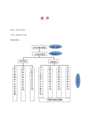咨询工程师宏观经济政策与发展规划考试大纲