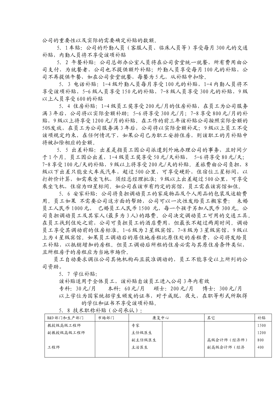华工医药薪酬计划_第3页