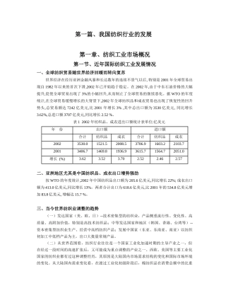 南通地区纺织产业的发展