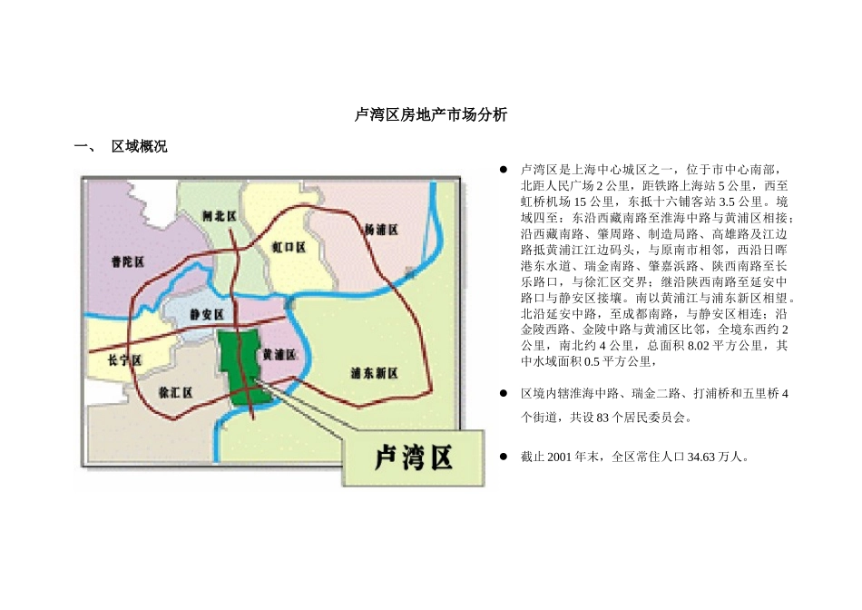 卢湾区住宅市场概况_第2页