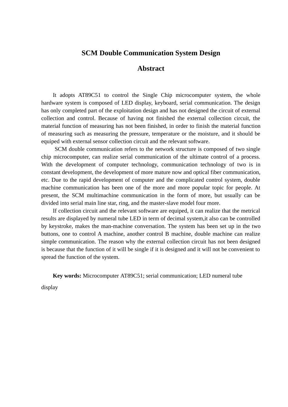 单片机双机通信系统设计_第2页