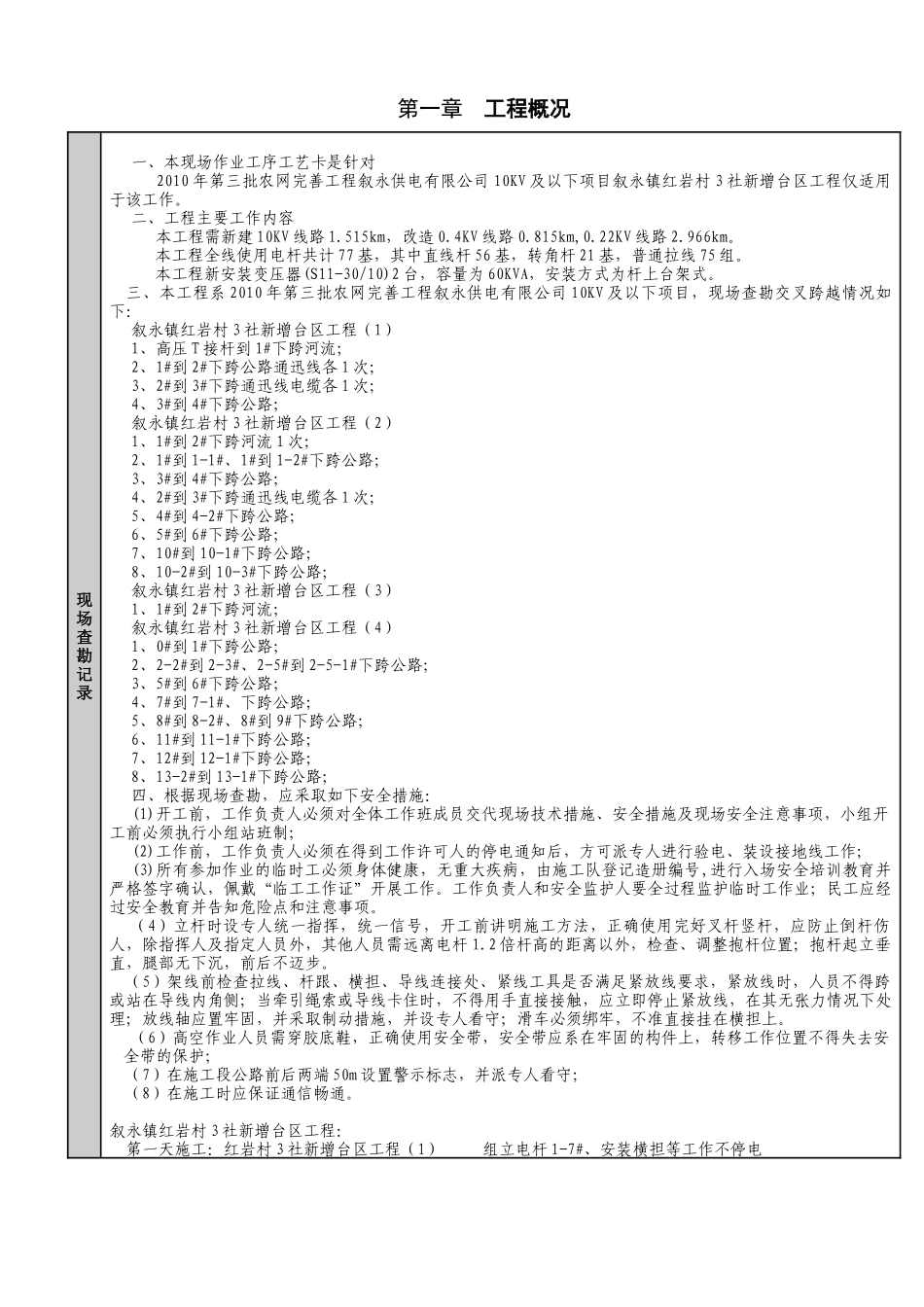 叙永镇红岩3村1社新增台区工程(16)标准卡----_第2页