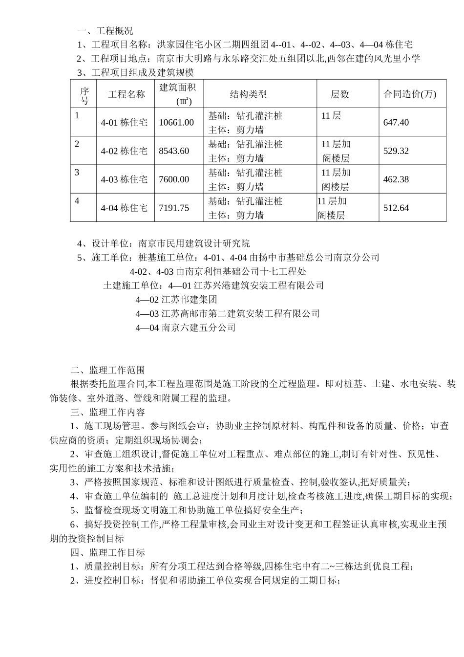 南京市某工程的监理规划_第2页