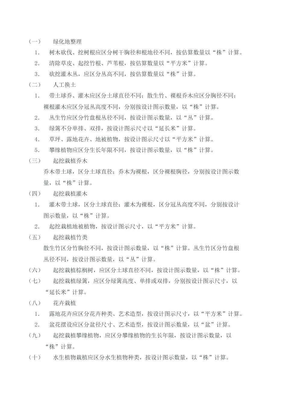 园林 定额工程量计算规则_第2页