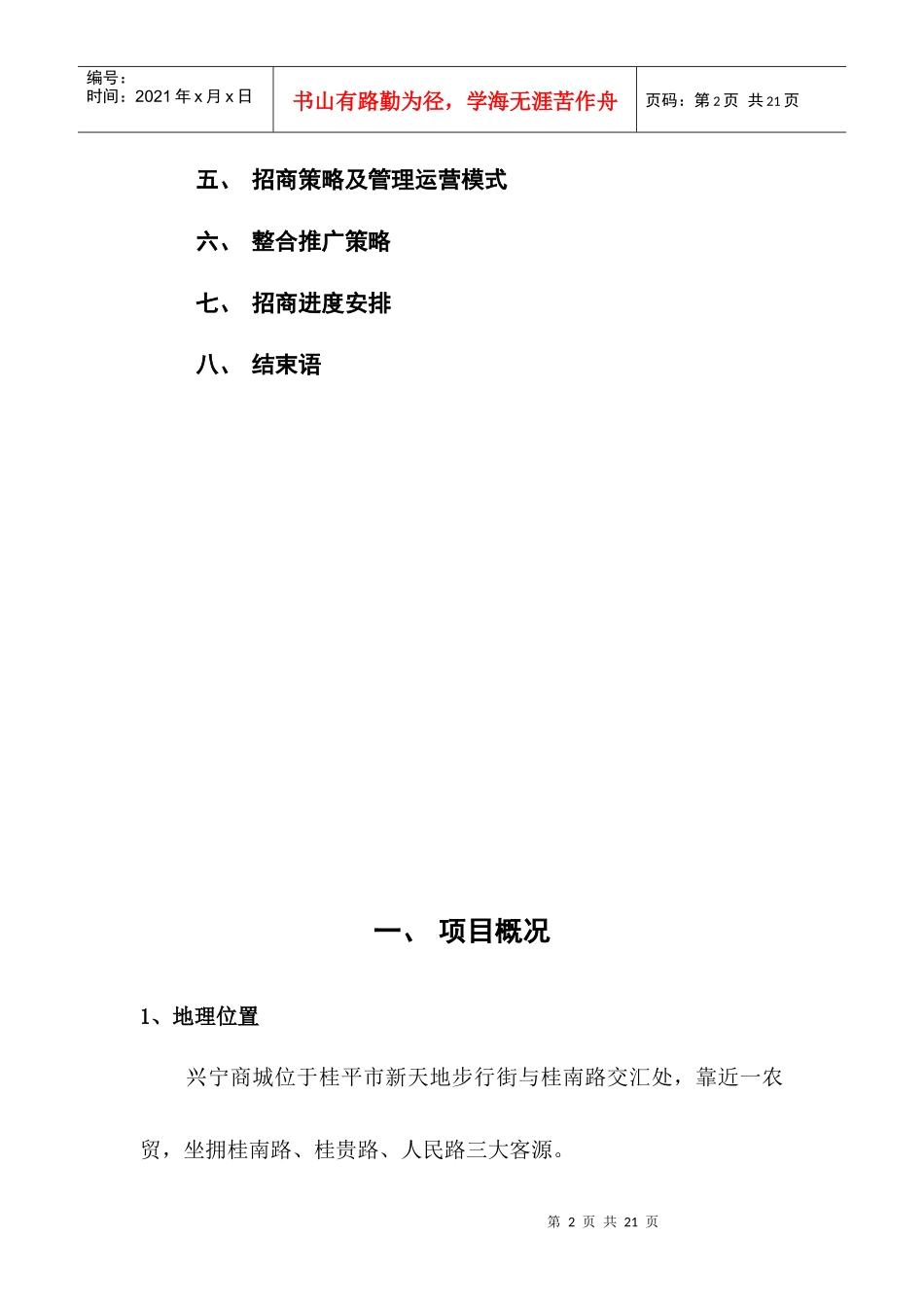 兴宁商城招商策划方案研讨_第2页