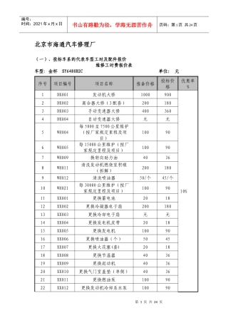 六、北京市海通汽车修理厂
