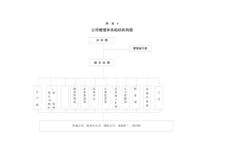 公司管理体系组织机构图