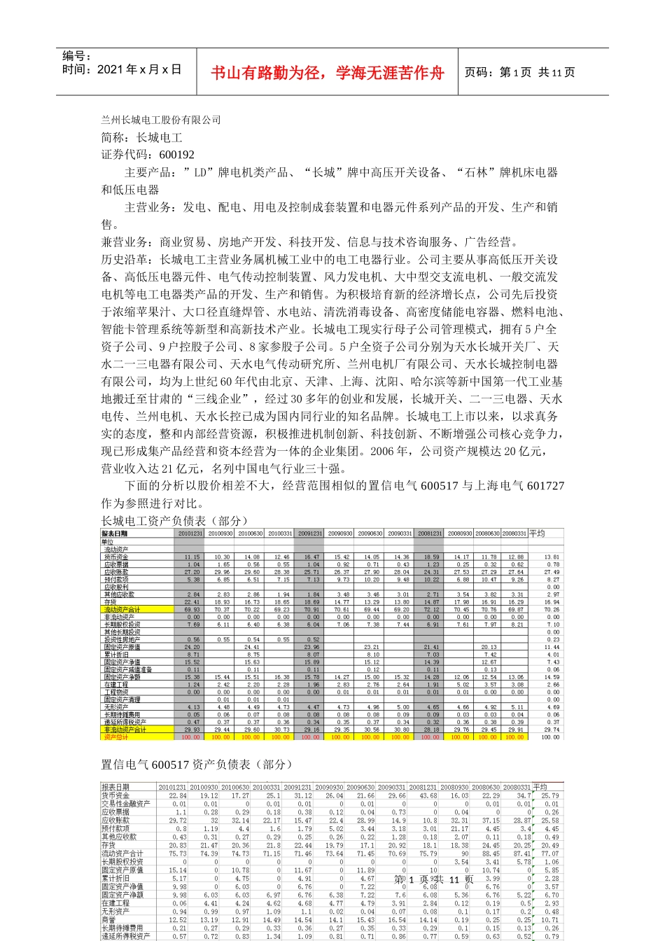 兰州长城电工股份有限公司案例分析 (2)_第1页