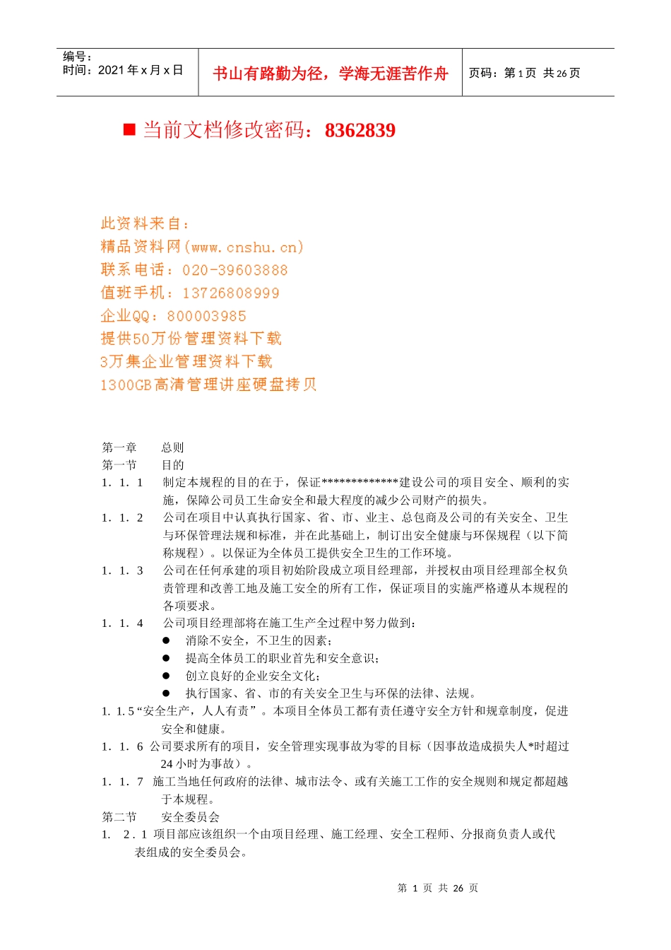 公司项目认真执行制度_第1页