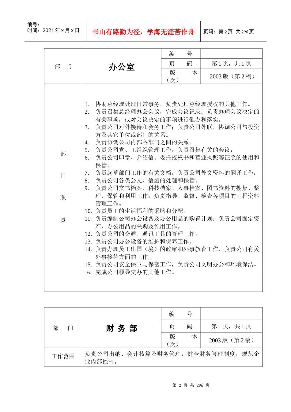 公司整套管理制度_第2页