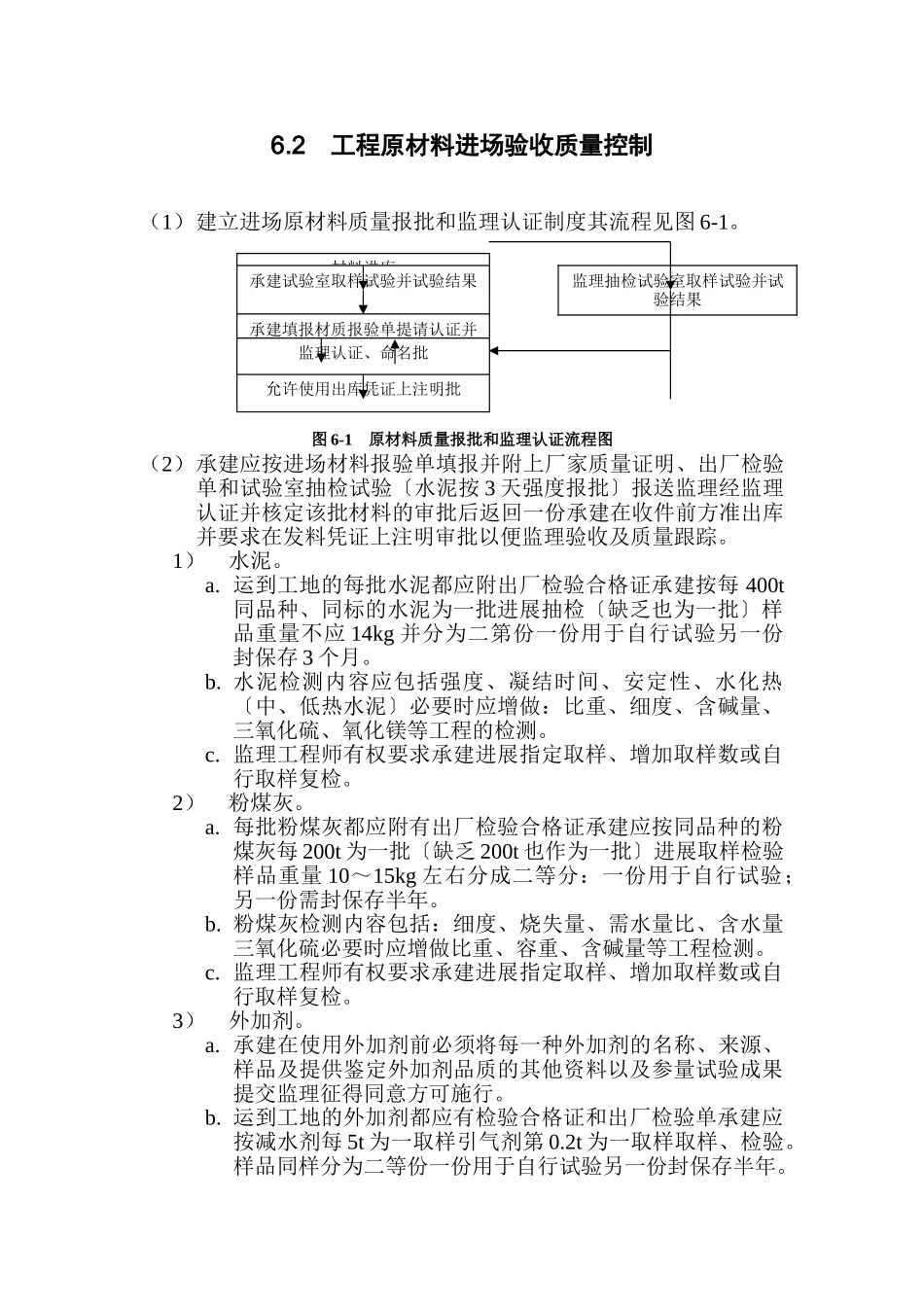 工程原材料及混凝土监测试验监理实施细则_第2页