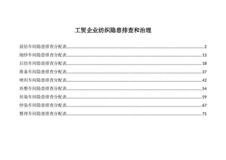 工贸企业纺织隐患排查和治理培训资料_第1页