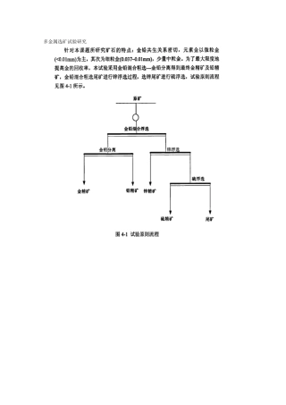 多金属选矿试验研究