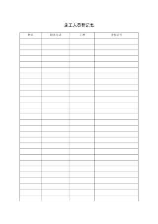 天然气煤改气入户施工记录文件模板( 33页)