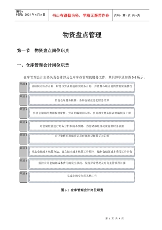 公司物资盘点管理讲述