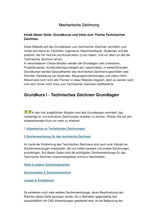 德语机械制图MechanischeZeichnung