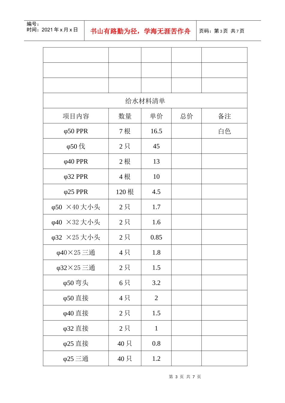 公司材料单样本_第3页