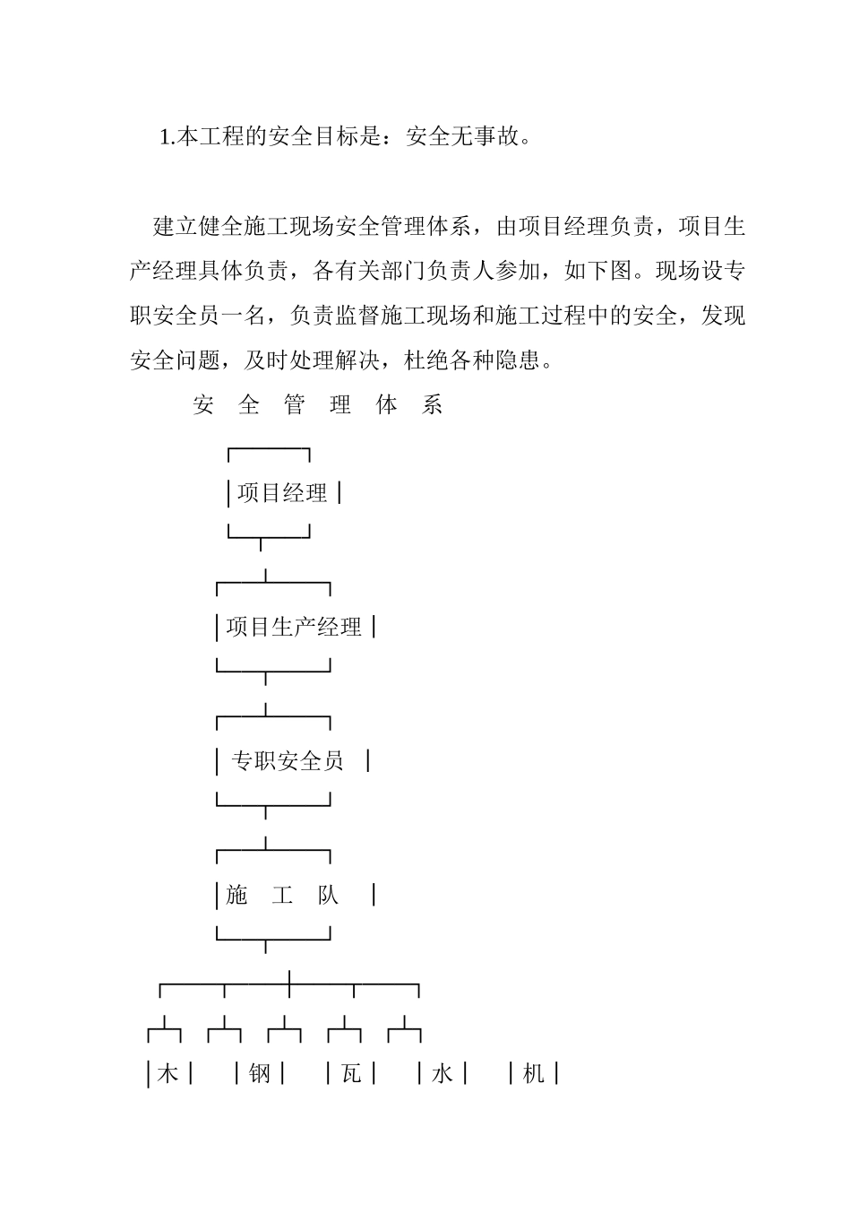 工程项目保证施工安全的措施_第1页
