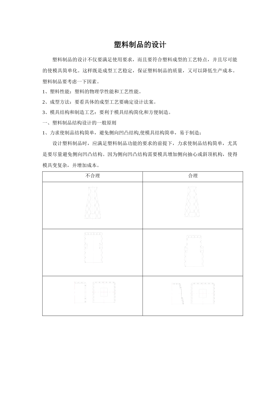 塑料制品的设计_第1页