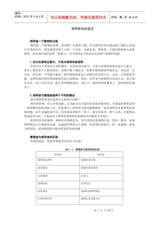共赢领导力-提升领导力五种技术
