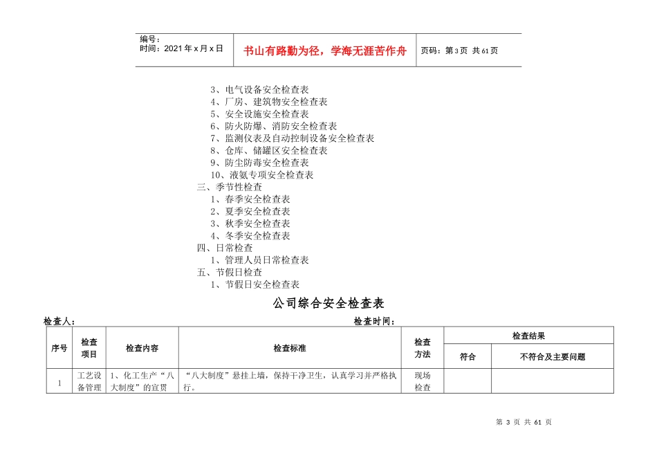公司检查表(终稿)_第3页