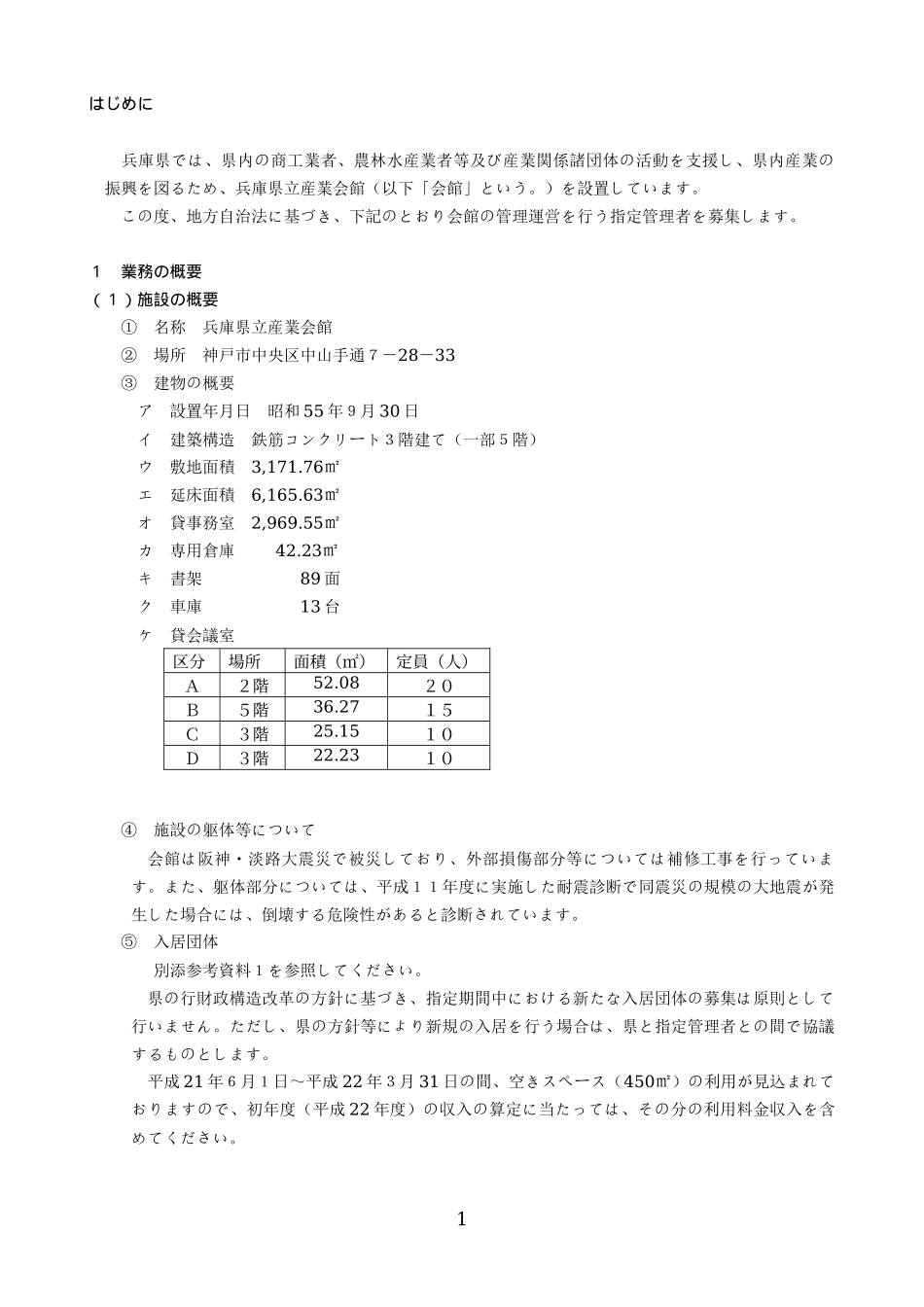 兵库県立产业会馆指定管理者募集要项_第2页
