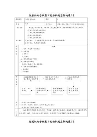 发动机电子教案（发动机的总体构造1）