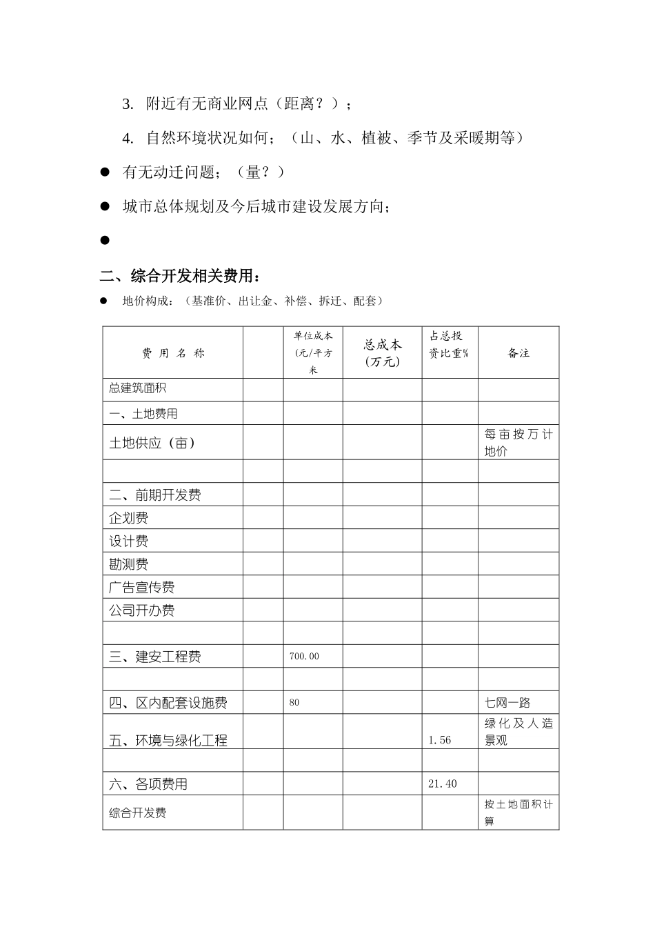 土地供应及房地产项目开发相关费用_第2页