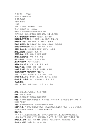 园林工程整理得题