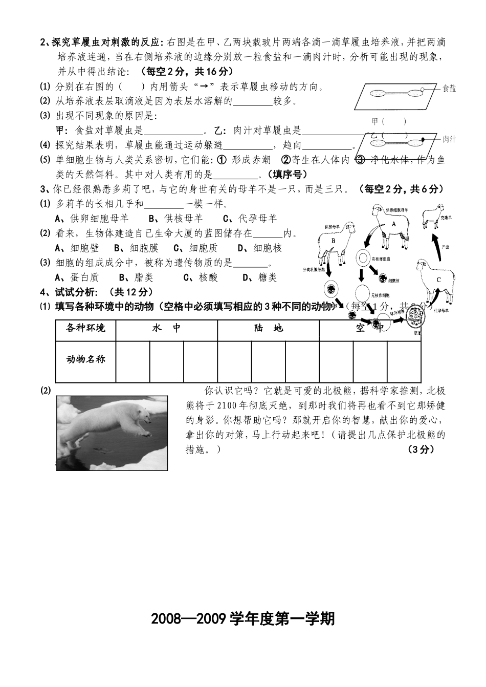 “离离原上草，一岁一枯荣”这种测试题_第3页