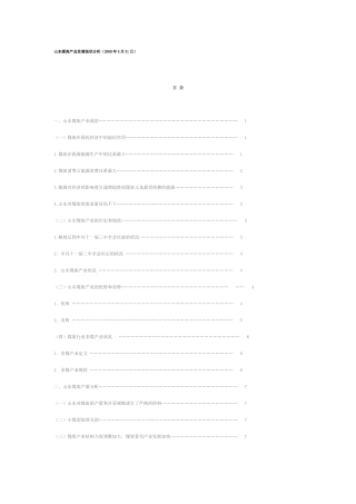 山东煤炭产业现状