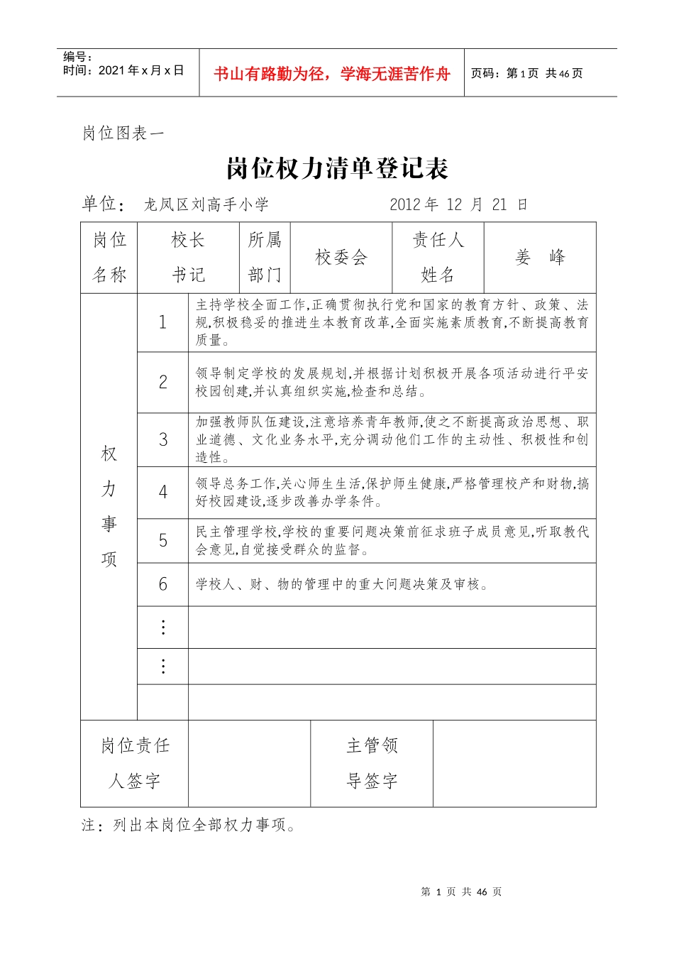 刘高手学校廉政风险防控工作_第1页
