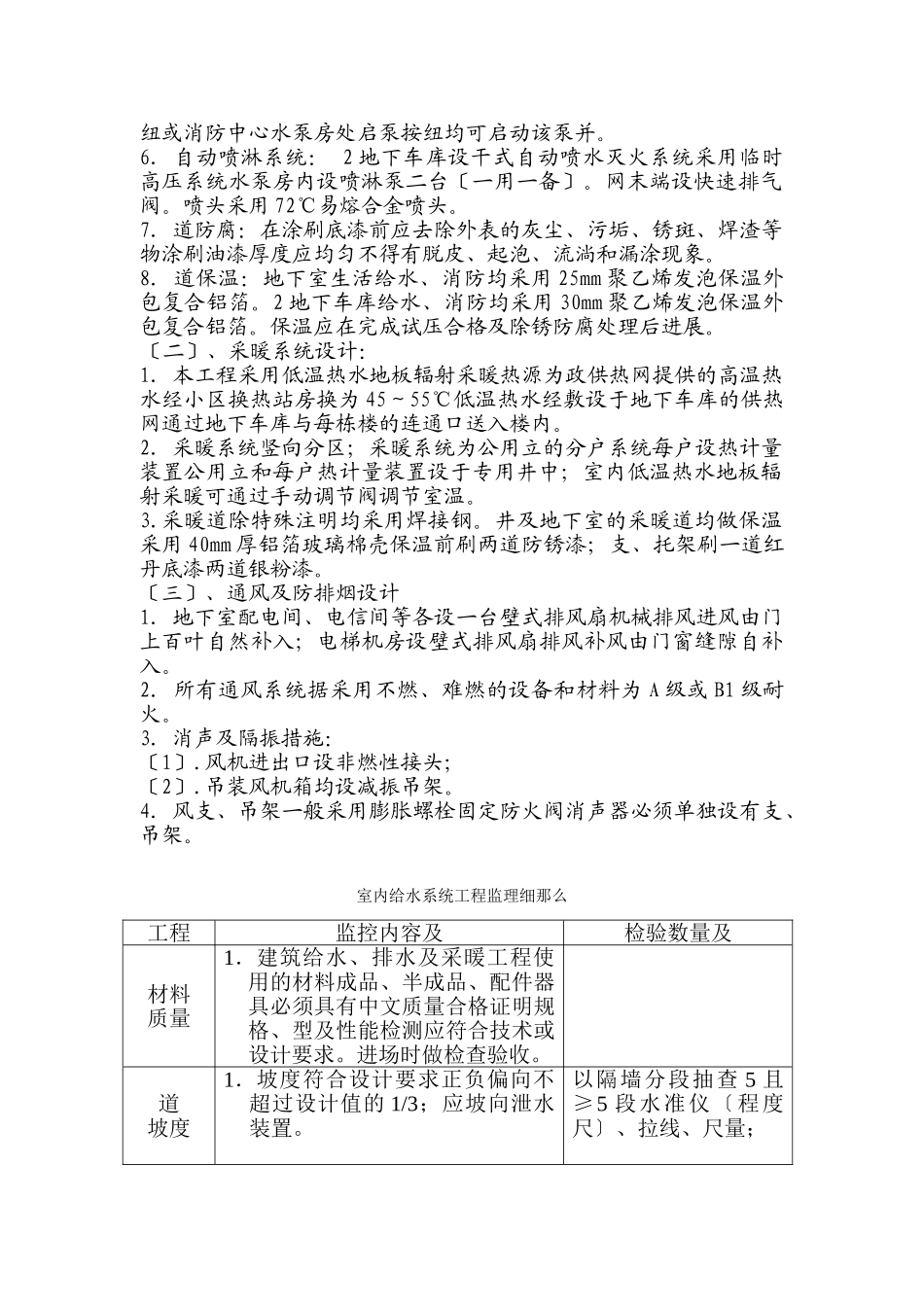 大同市南环路南侧住宅项目给排水系统工程监理细则_第2页