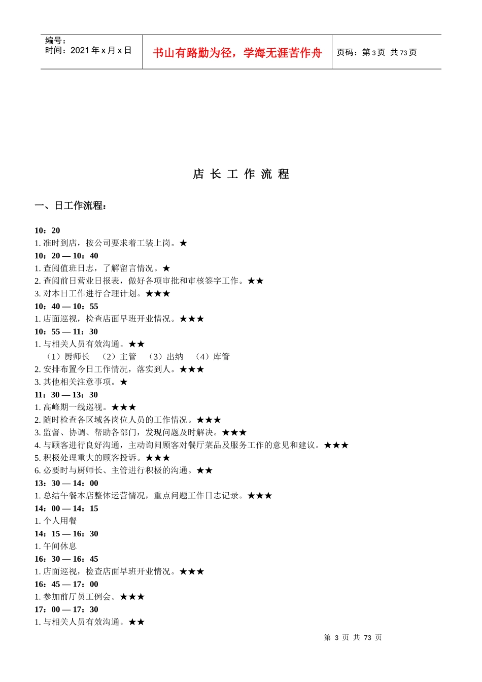 分店各岗位职责流程_第3页