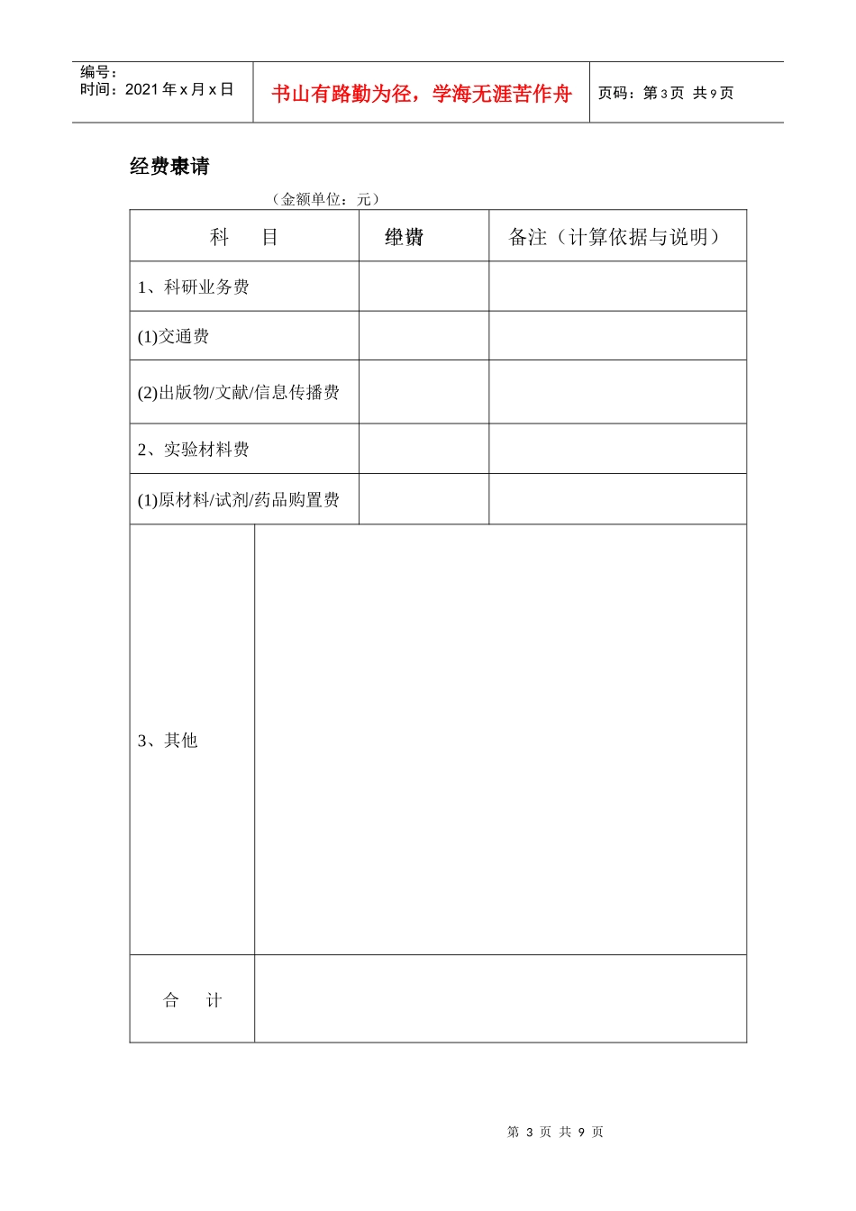 创业计划项目申报表_第3页