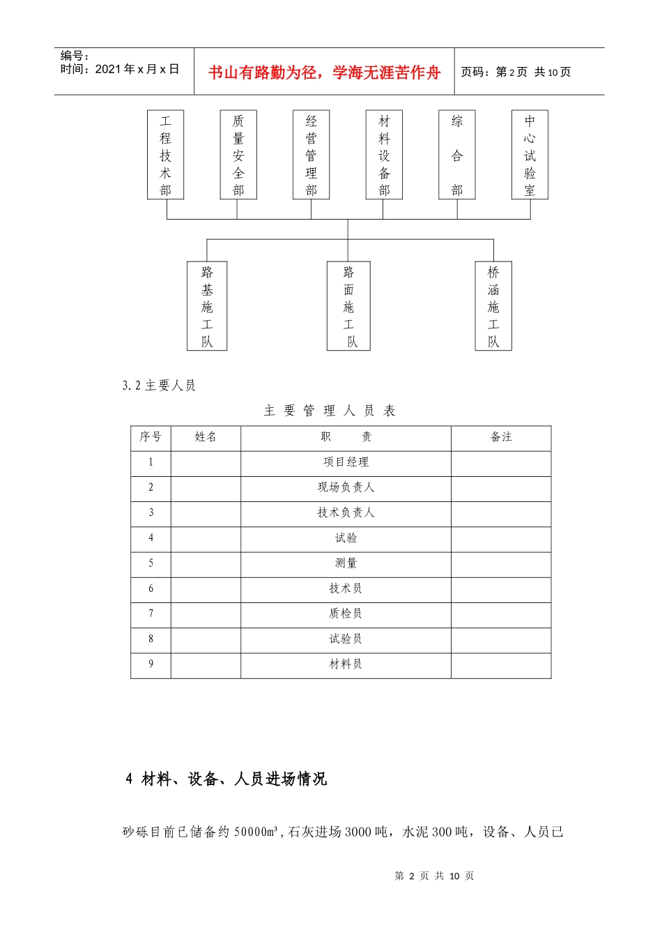准格尔旗快速路路面底基层施工组织设计_第2页