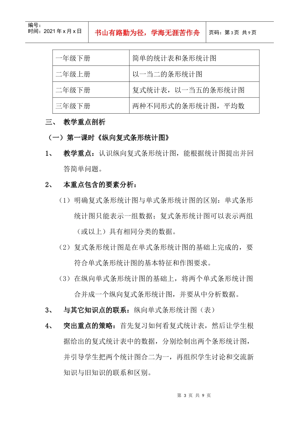 创新组第七册第六单元统计集备定稿_第3页