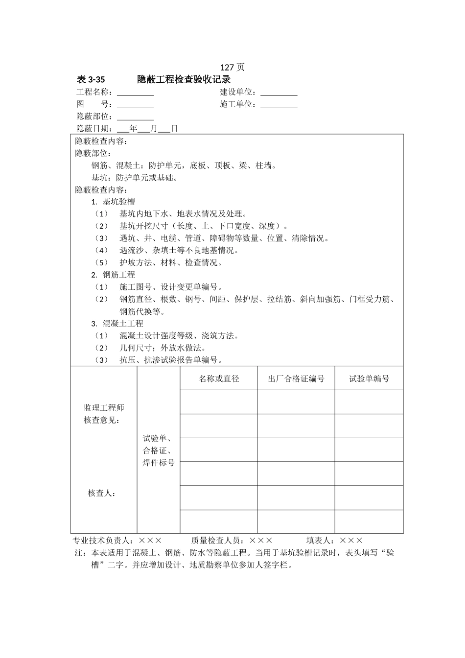 工程技术常用表格_第3页