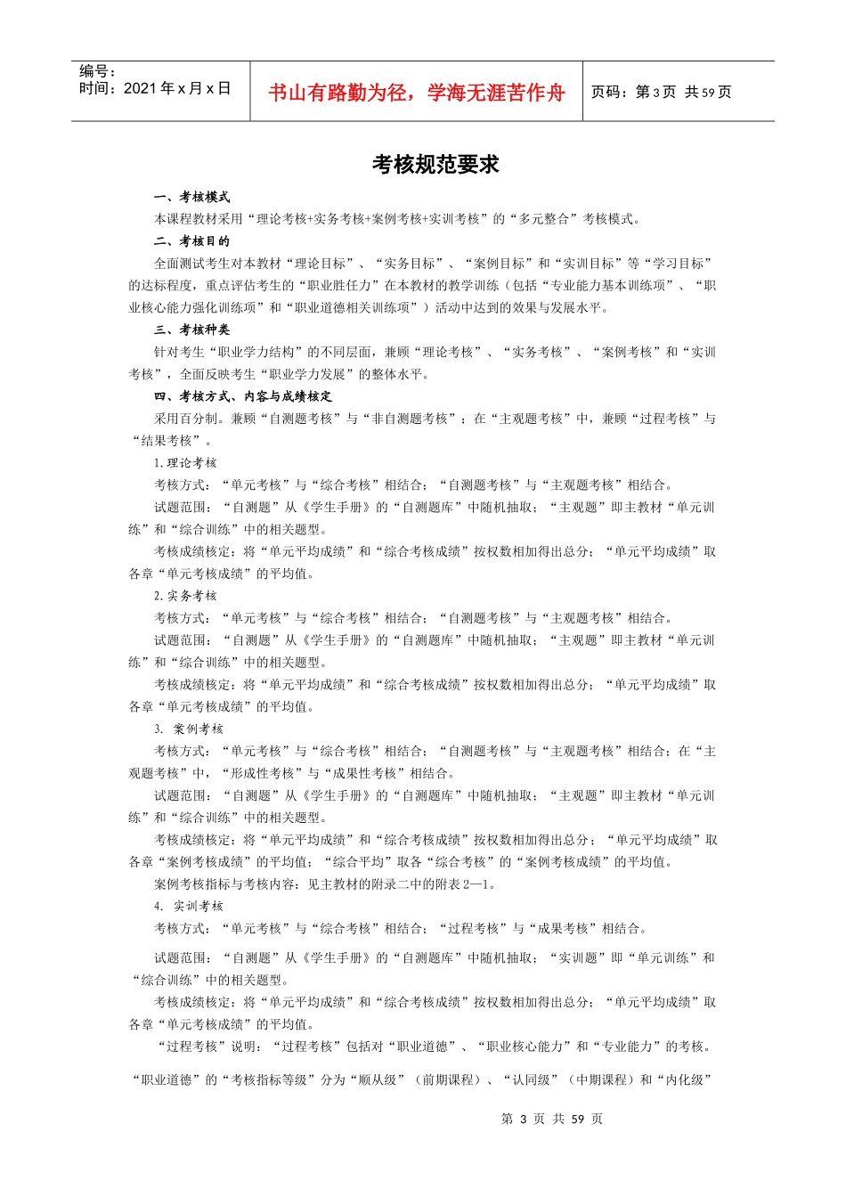 前厅客房服务与管理的考核手册_第3页