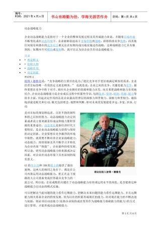 动态战略能力(DOC7页)