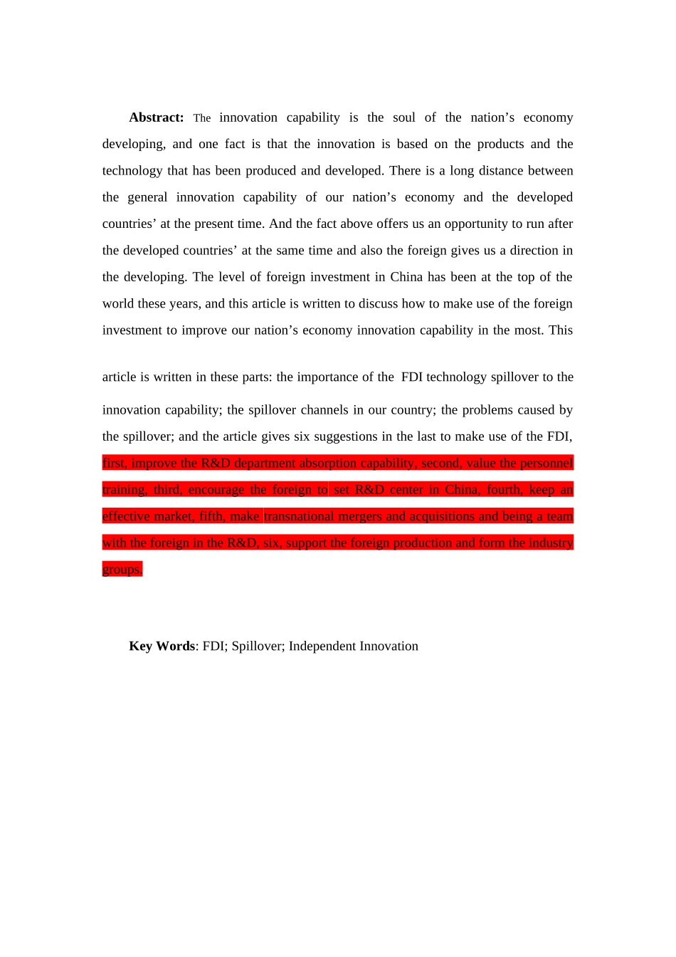 利用FDI技术外溢提高我国自主创新能力_第2页