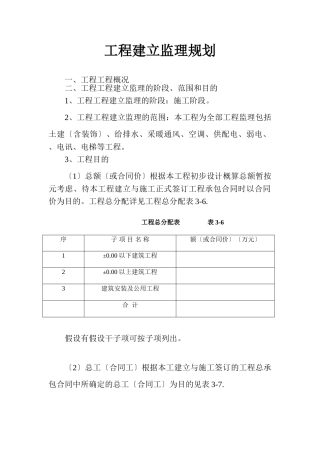 工程建设监理规划g