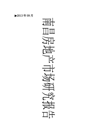 南昌房地产市场研究报告( 54页)