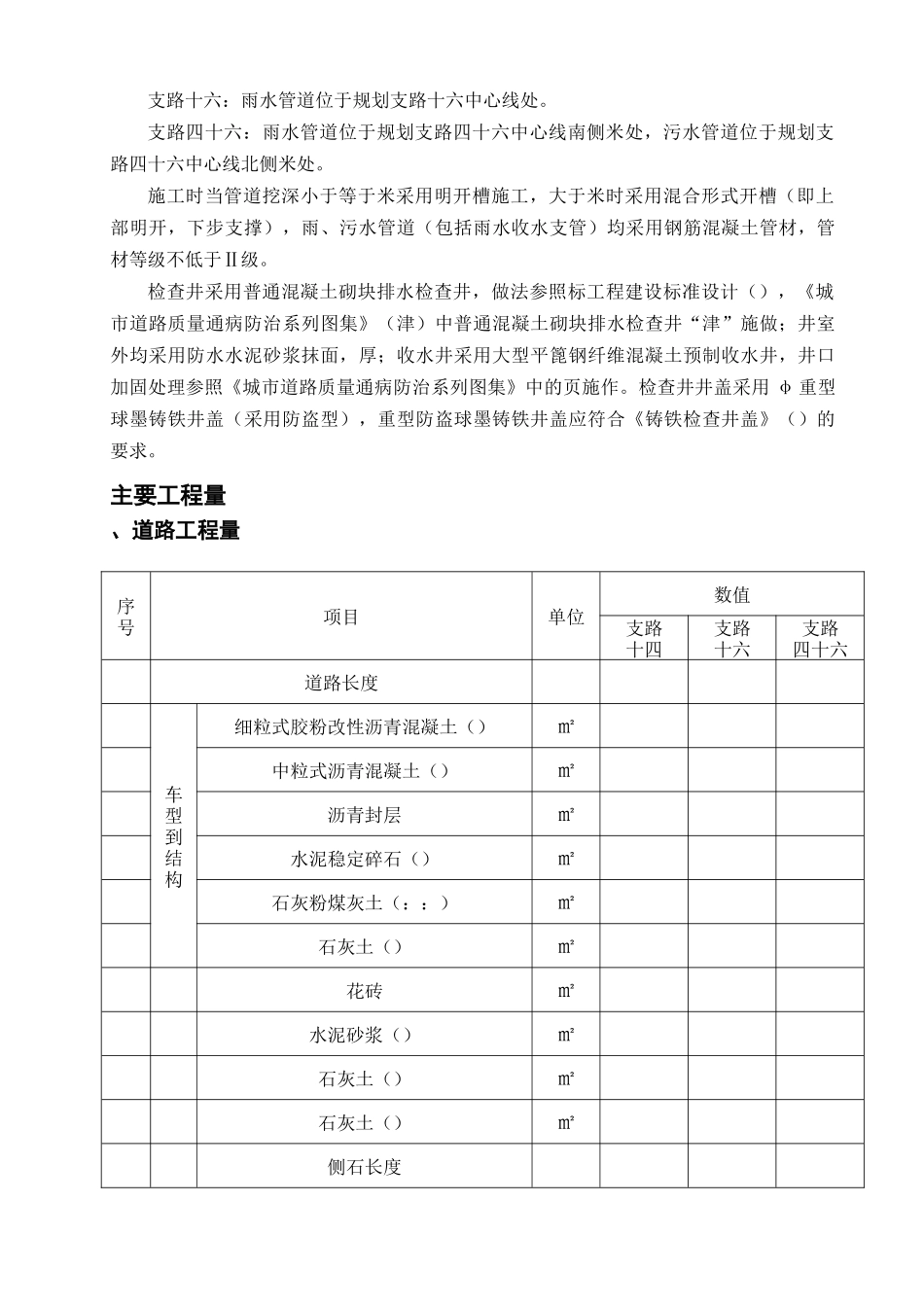 天津市市政工程北塘基础设施六期道路及排水工程某标段施工组织设计_第3页