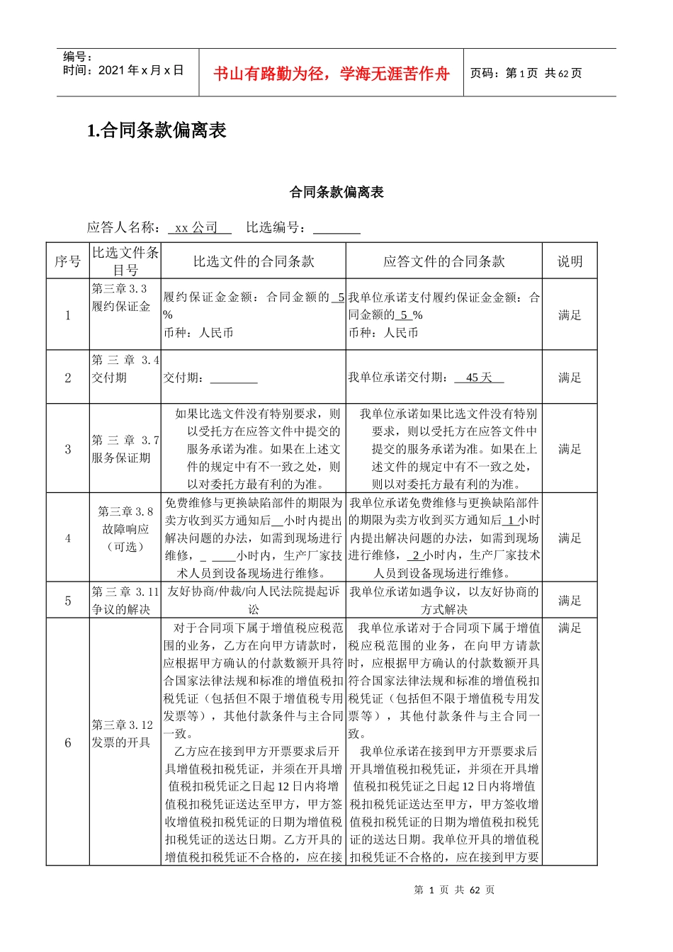 办公室营业厅居室装修投标书_第1页