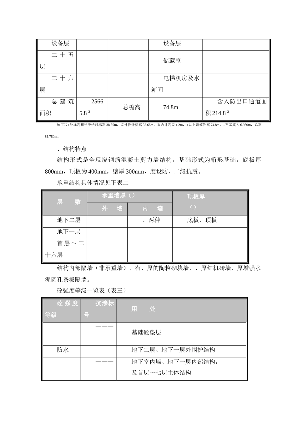塔式高层工程施工组织设计方案(42页)_第3页