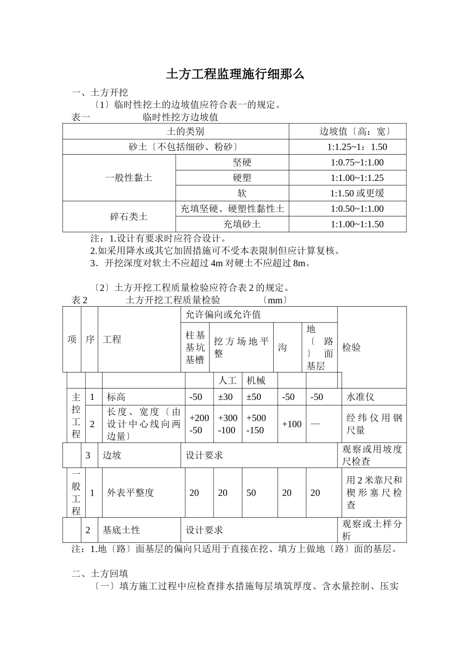 土方工程监理实施细则_第1页