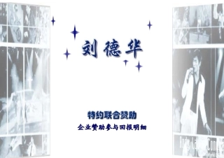 刘德华演唱会策划方案