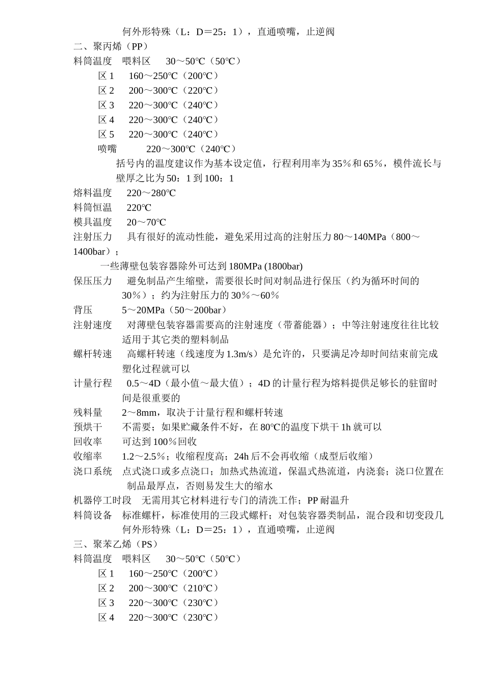 常用塑料的注塑工艺参数(17)(1)_第2页