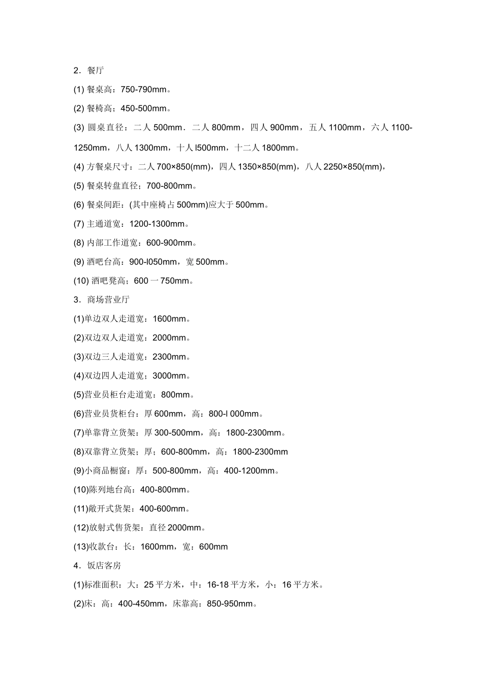家具的基本尺寸_第3页